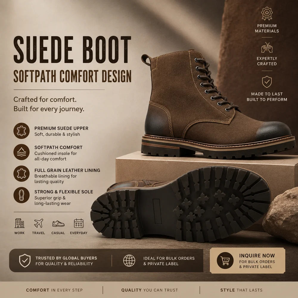 Costita SoftPath Comfort Suede Chelsea Boot Premium Cow Suede Leather, Cushioned Footbed, Casual An