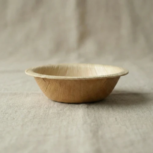2.5 Inch Round Areca Palm Leaf Bowl | Deep 1.5 Inch Profile | Export-Grade Bio-Disposable | MOQ 1000