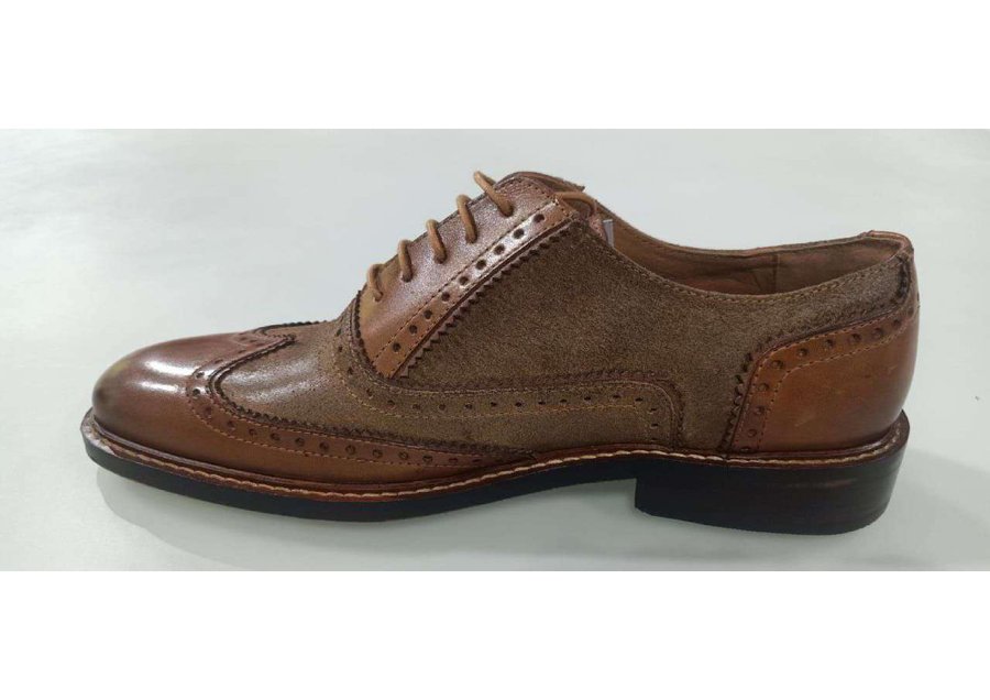 Kingsley Suede-Leather Brogue shoe
