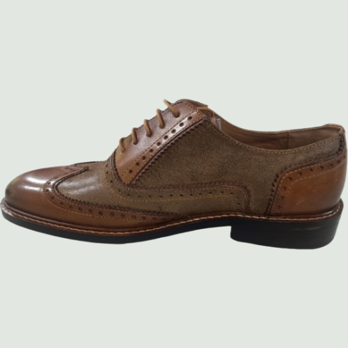 Kingsley Suede-Leather Brogue shoe