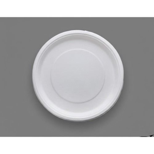9 Inch Round Bagasse Plate | Standard Profile | Compostable Tableware | MOQ 600